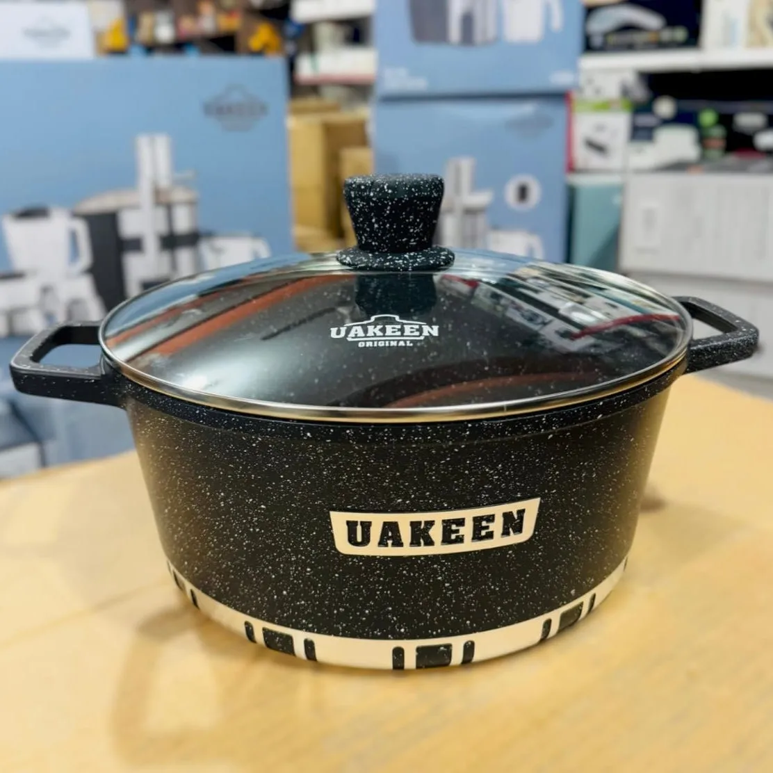 Uakeen Germany Induction Die-Cast Granite Cookware Set 10pcs VK-48