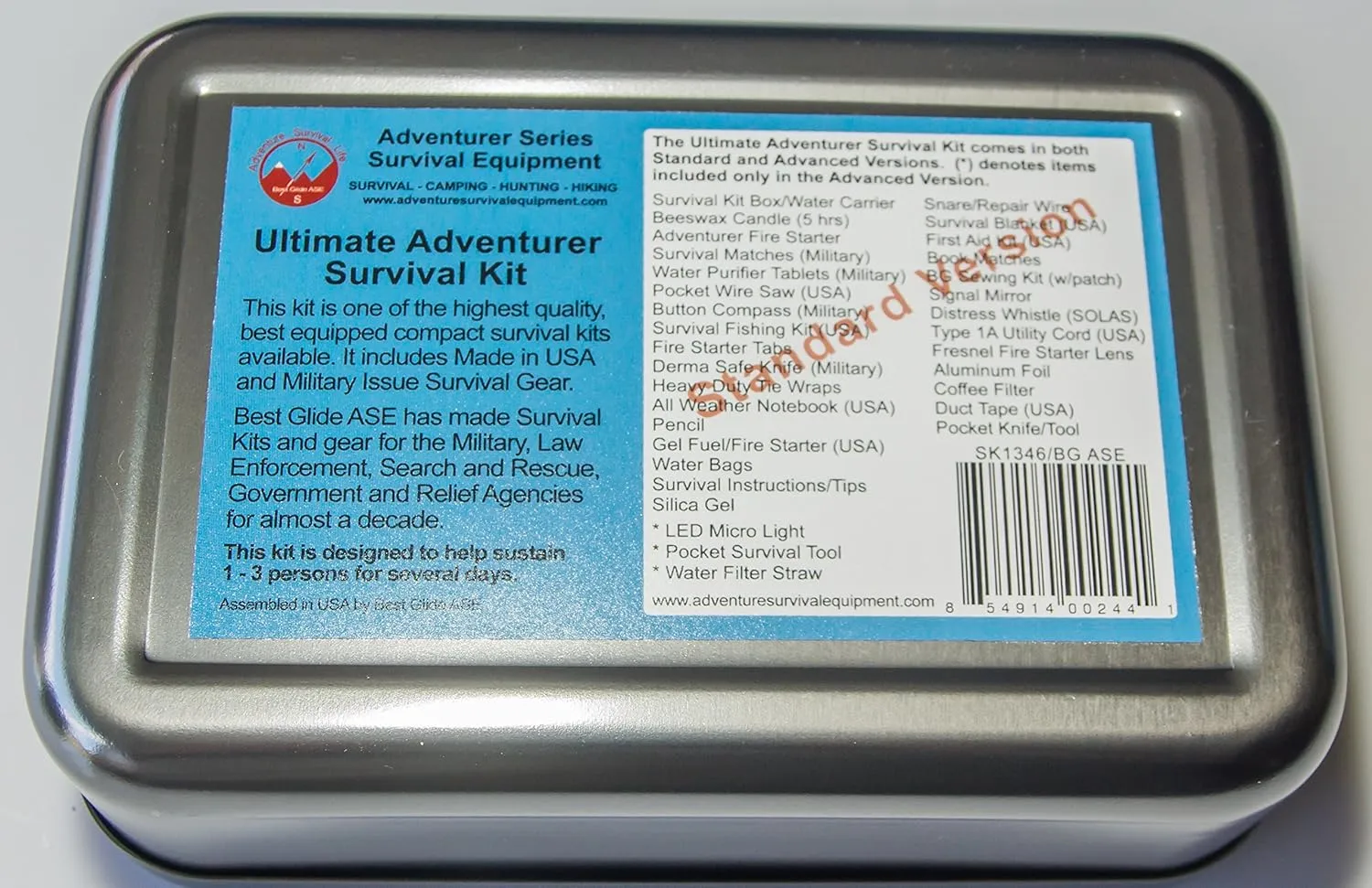 Ultimate Adventurer Survival Kit Basic Version