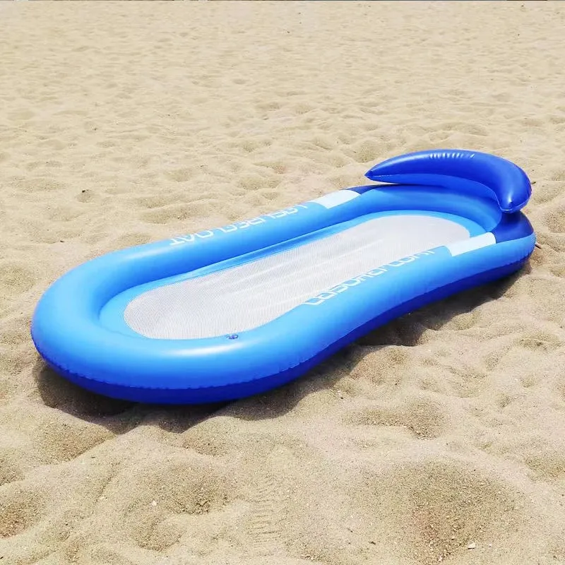 Ultimate Pool Relaxation: All-in-One Inflatable Lounge Chair, Kids Air Mattress & Floating Hammock for Summer Fun!