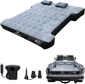 Umbrauto Air Mattress for 6-6.5ft Midsize Short Truck Beds, Inflatable Airbed with Pump for Mid Size Pickup, Pick Up Bed Air Mattress for Truck Tent Camping