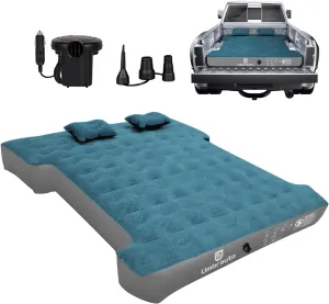Umbrauto Inflatable Truck Air Mattress for 5.5-5.8ft Full Size Short Bed, Camping Pickup Tent for Outdoor Travel - Slate