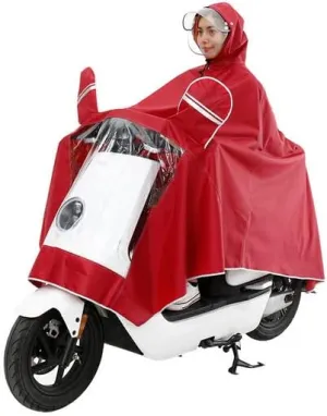 Unisex Adult Poncho Waterproof Rain Poncho Outdoors Bike Ebike Motorcycle Scooter Cycling Jacket Raincoat Cape Rain Cover