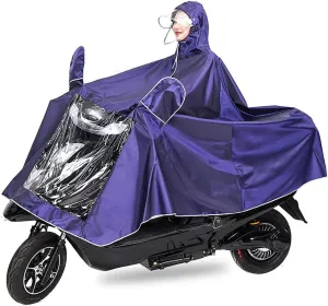 Unisex Adult Poncho Waterproof Rain Poncho Outdoors Bike Ebike Motorcycle Scooter Cycling Jacket Raincoat Cape Rain Cover