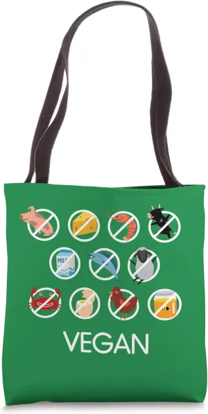 Vegan Travel Translation Tote Bag