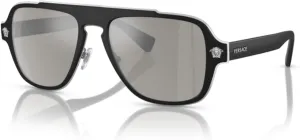 Versace VE2199 MEDUSA CHARM Square Sunglasses For Men   BUNDLE with Designer iWear Eyewear Care Kit
