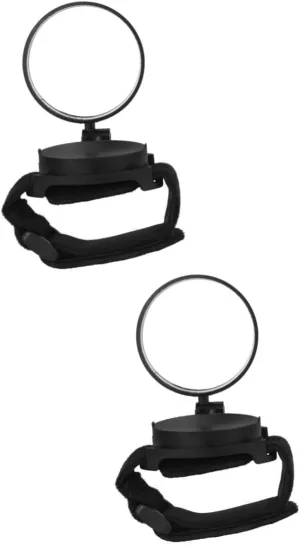 VICASKY 2pcs Cycling Wristband Mirror Bike Mirror Lightweight for Easy Mounting