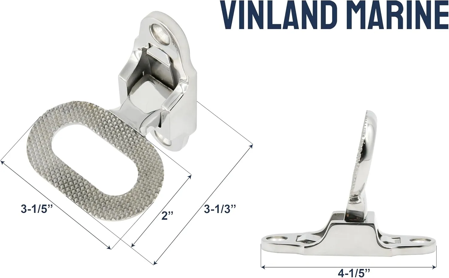 Vinland Marine 316 Stainless Steel Mast Step, Two Sizes, Transom Step, Boat Step Marine Steps, Folding Boat Step, Boat Trailer Step, Camper Steps Folding, Boat Accessories Marine, Boat Trailer Step
