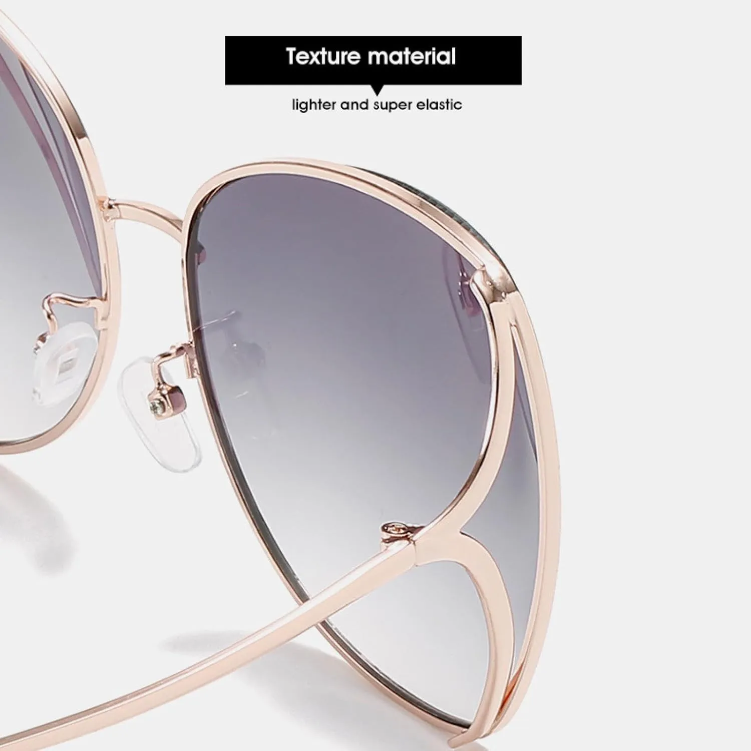 Vintage Frame Women Men Fashion Luxury Big Frame Eyewear Travel Driving Shades Uv400