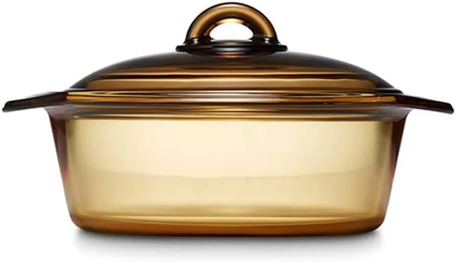 Vitro Blooming Glass Casserole Pot 1.5L