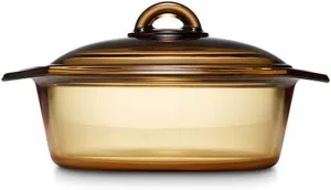 Vitro Blooming Glass Casserole Pot 1.5L
