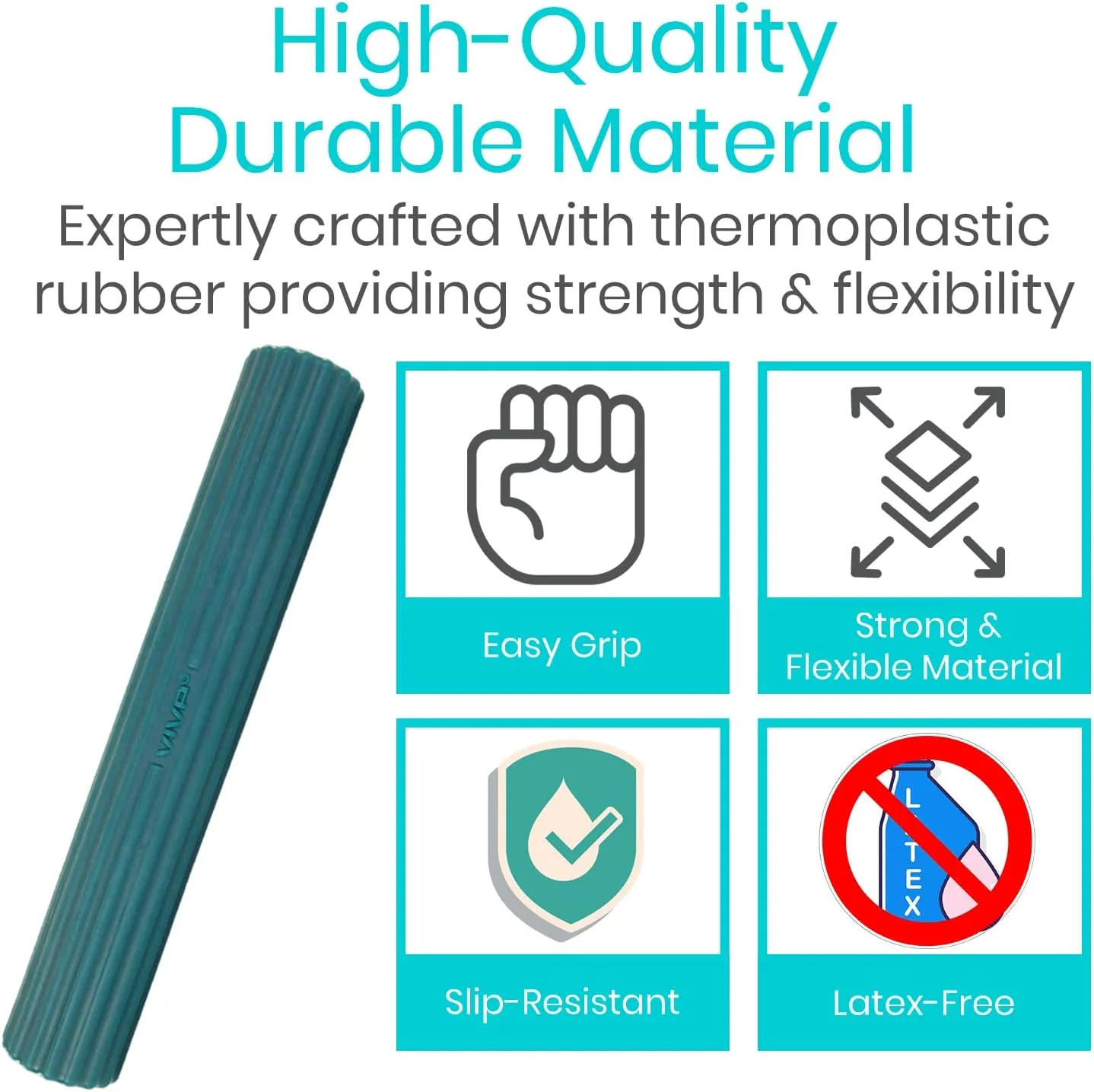Vive Flex Therapy Bar for Tennis Elbow Relief - Physical Therapy Aid to Improve Tendonitis & Grip Strength - Resistance for Golfers, Hand, Epicondylitis, Equipment - Strengthens Wrists & Forearm