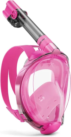W WSTOO Full Face Snorkel Mask,Suitable for Beginners Dry Top Snorkeling Gear,Can Your Mouth or Nose to Breathe,180 Degrees Panoramic View,Anti-Fog Anti-Leak,Summer Travel and Vacationing Best Gifts
