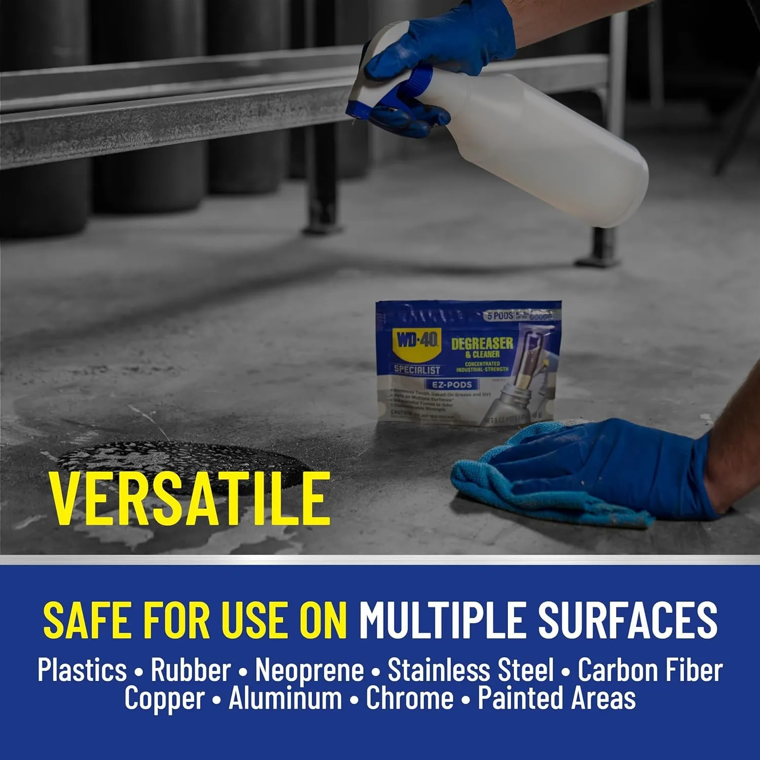 WD-40 Specialist Degreaser and Cleaner EZ-PODS, Customizable Industrial-Strength Concentrate, Multi-Surface Cleaning Solution, 6-Pack of 5-Count, 30 PODS Total