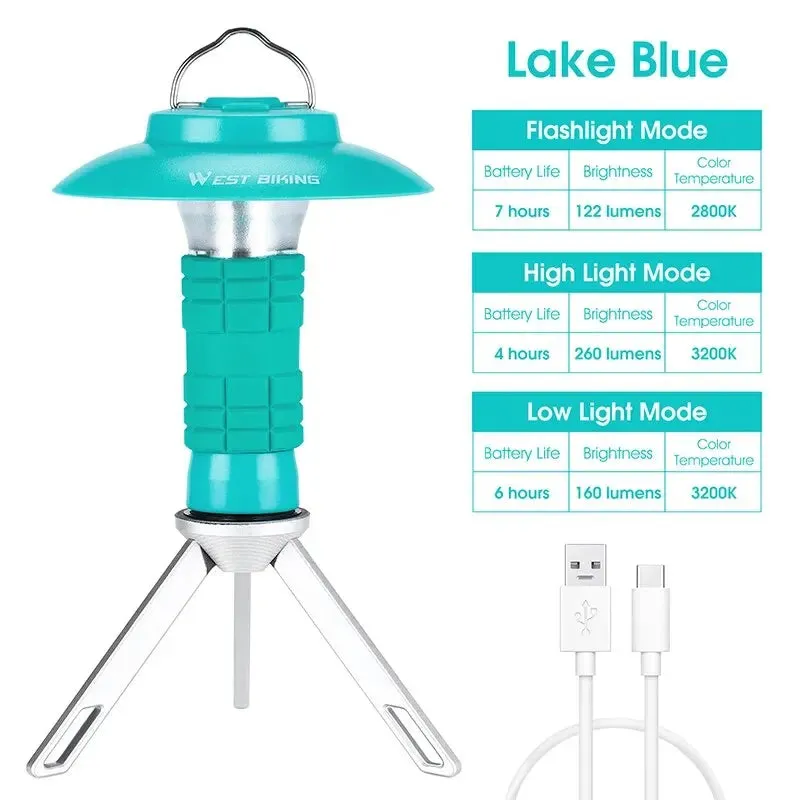 WEST BIKING Portable Camping Light 3 In