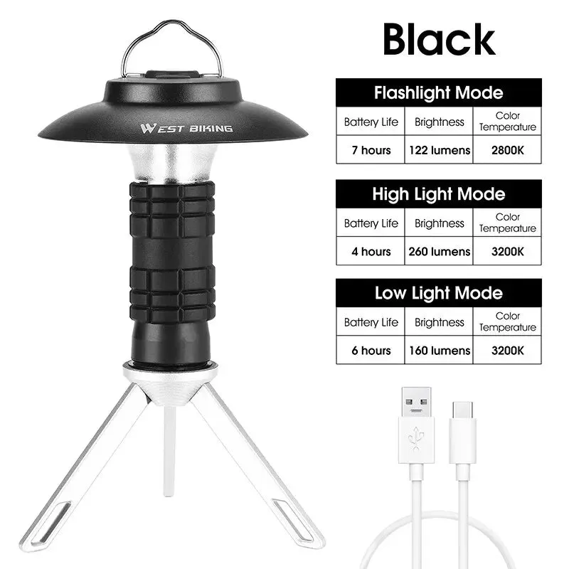 WEST BIKING Portable Camping Light 3 In