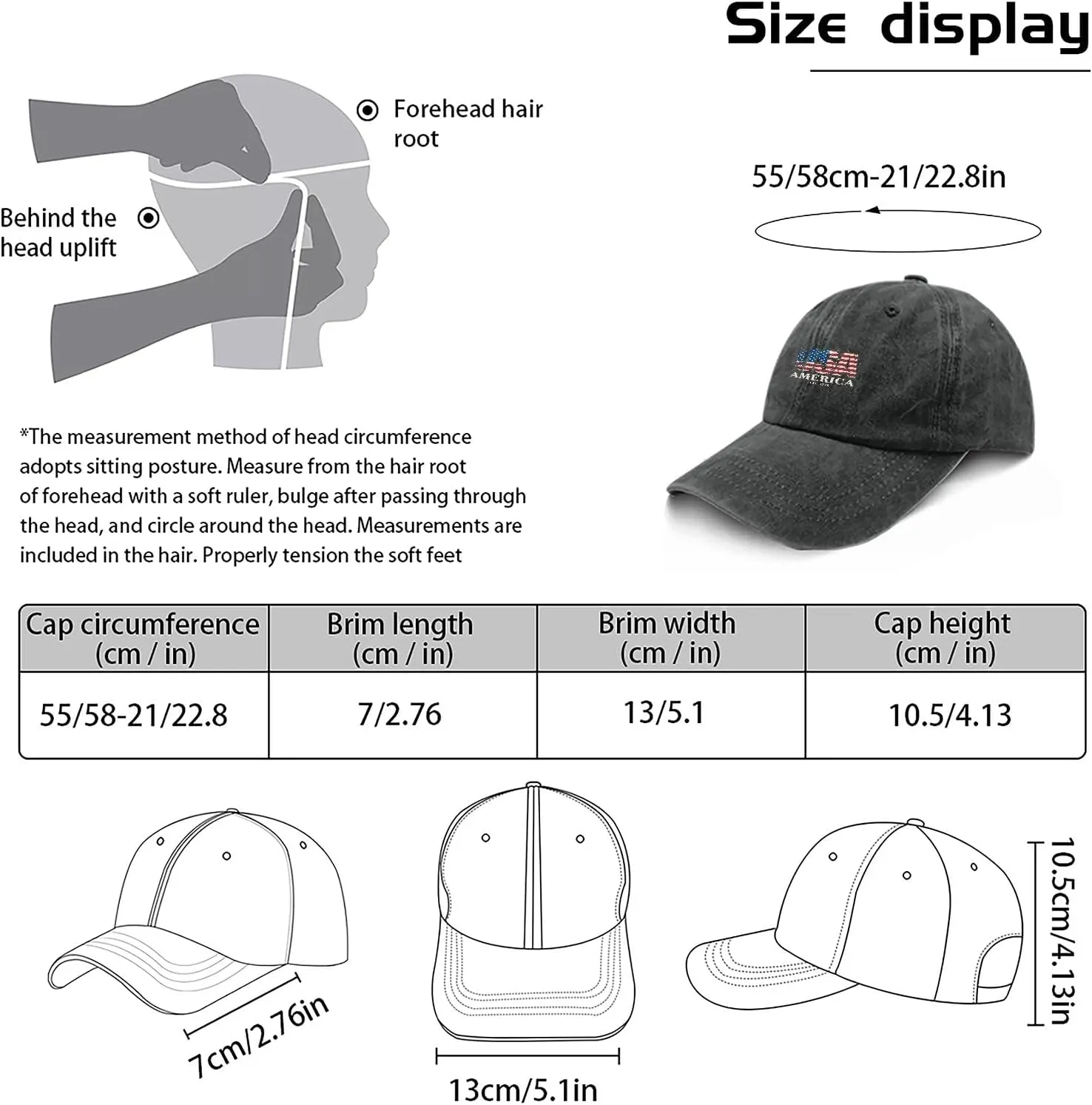 What The Duck Pun Funny Sarcastic Animal Humor Hat for Her Washed Distressed Baseball Caps