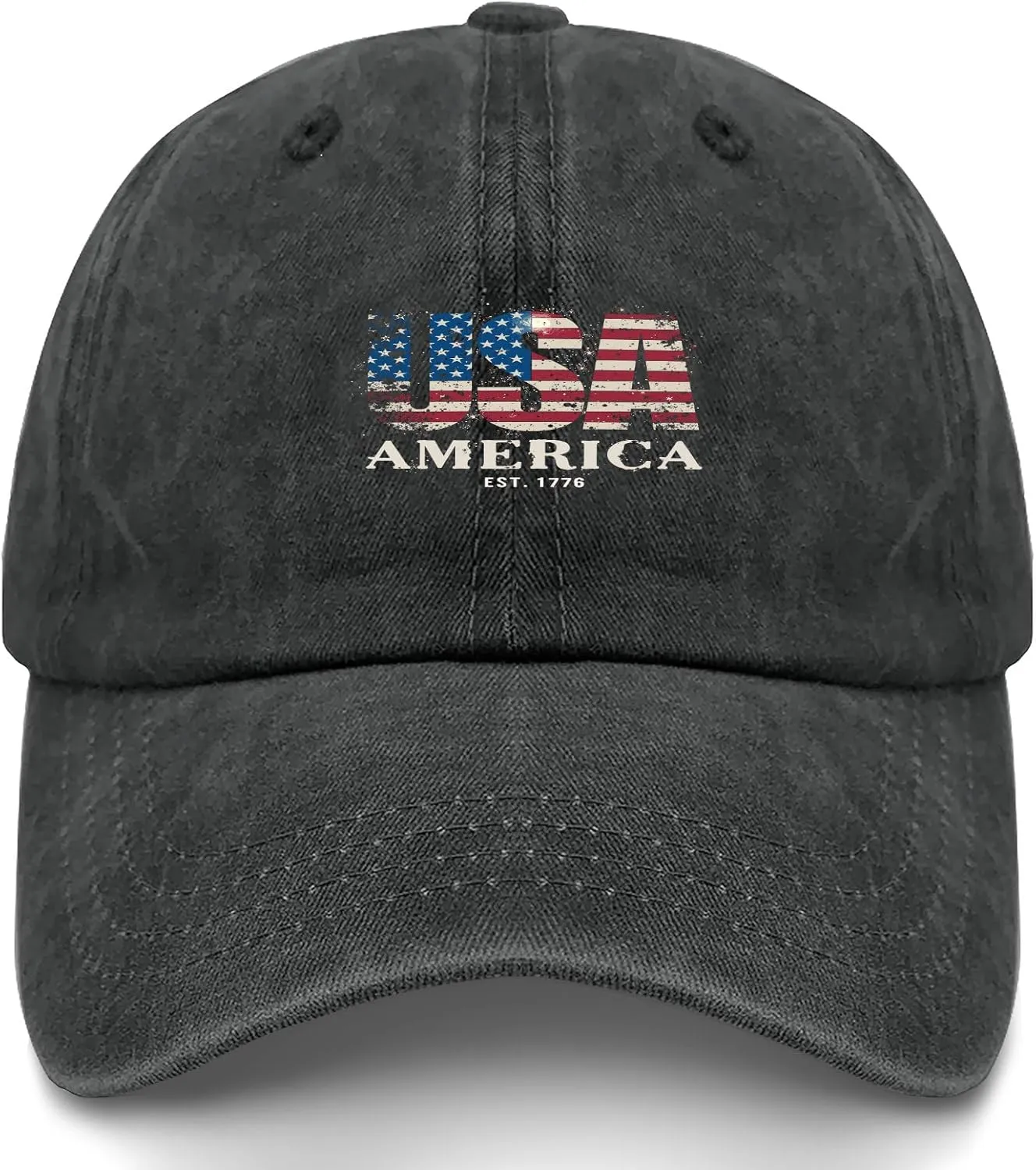 What The Duck Pun Funny Sarcastic Animal Humor Hat for Her Washed Distressed Baseball Caps
