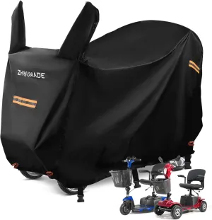 Wheelchair & Mobility Scooter Covers Rain Cover Electric Scooter Cover Waterproof Outdoor Elderly Gogo Scooter Accessories Blankets to Cover a Motorized Scooter for Travel (XXL:69"*25"*47")