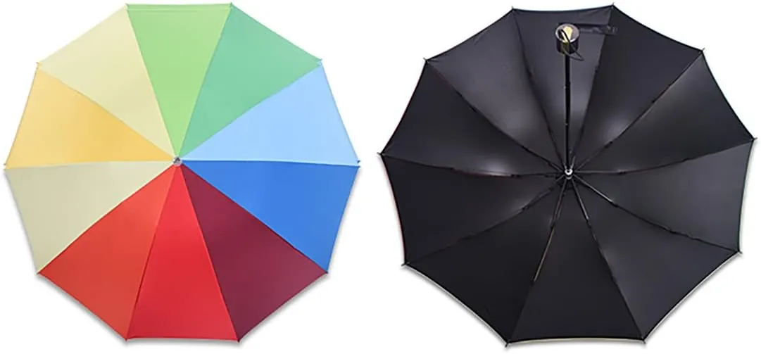 Windproof 10 Ribs Compact Travel Umbrella Folding UV Canopy