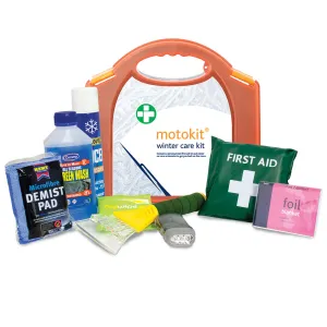 Winter Car Care Motokit in Orange/Orange Integral Aura Box