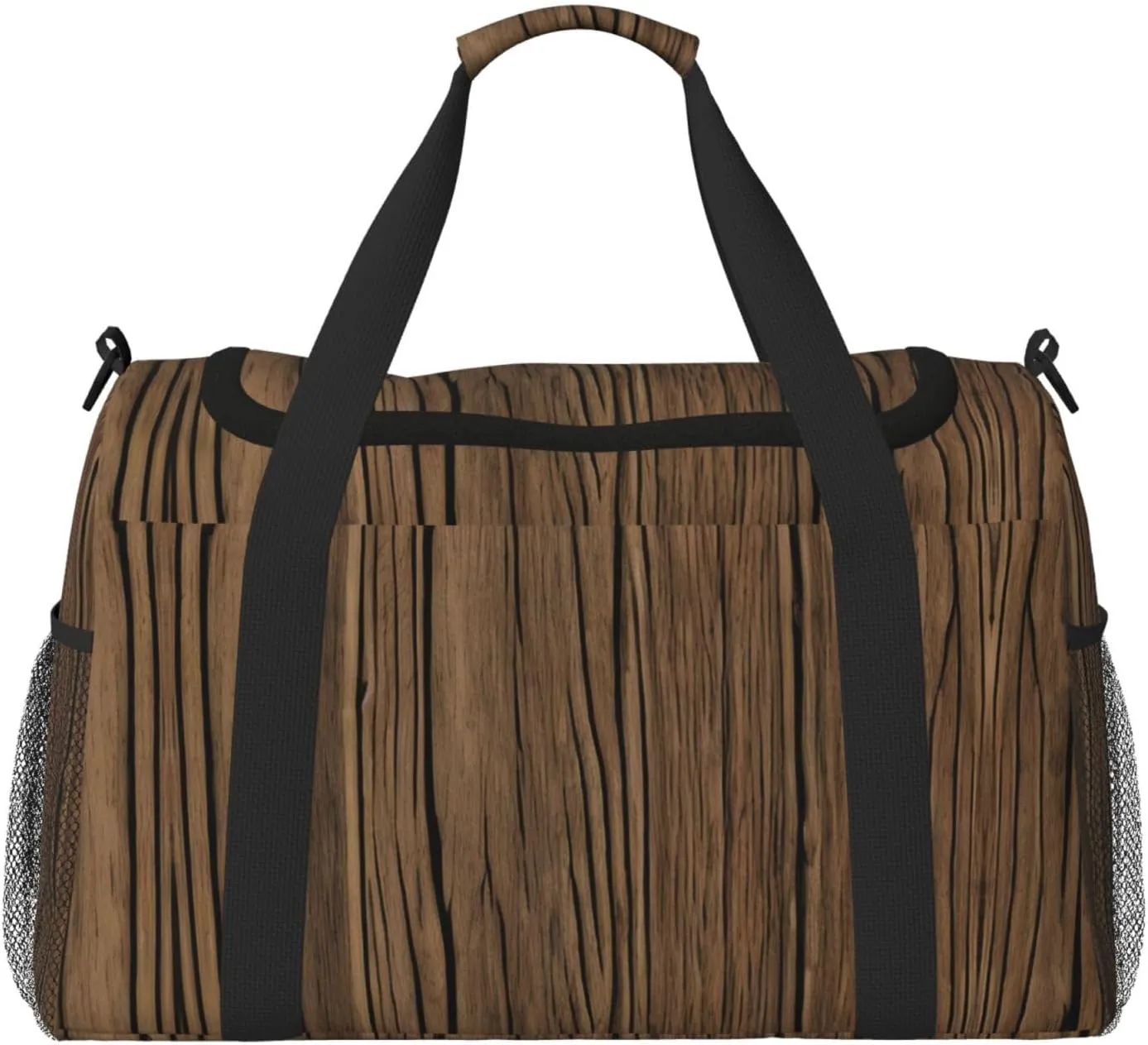 Wood Grain print Weekender Overnight Carry On Bag Gym Luggage Bag Duffel Bag for Travel Women