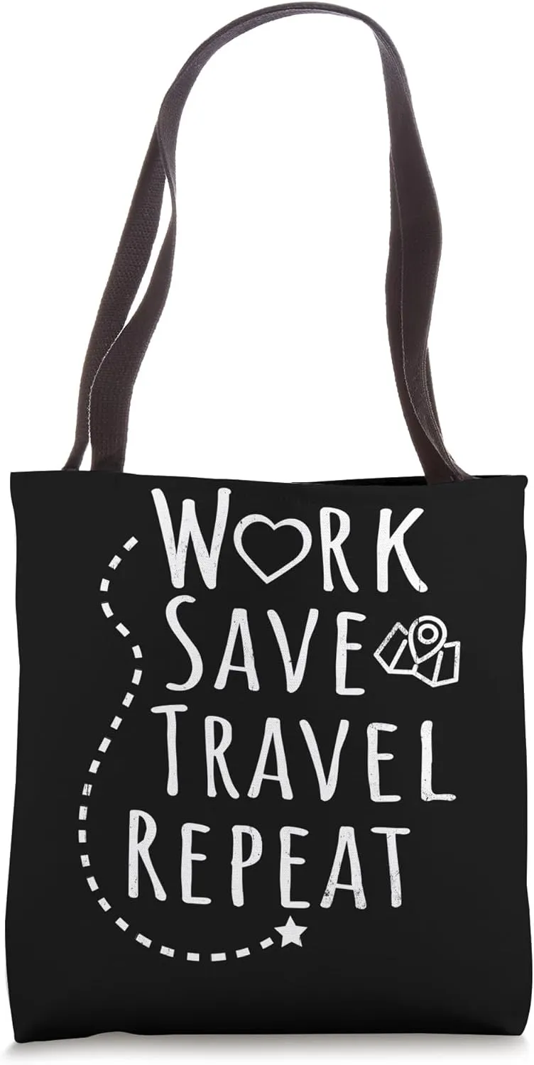 Work Save Travel Repeat Travel Agent Tote Bag