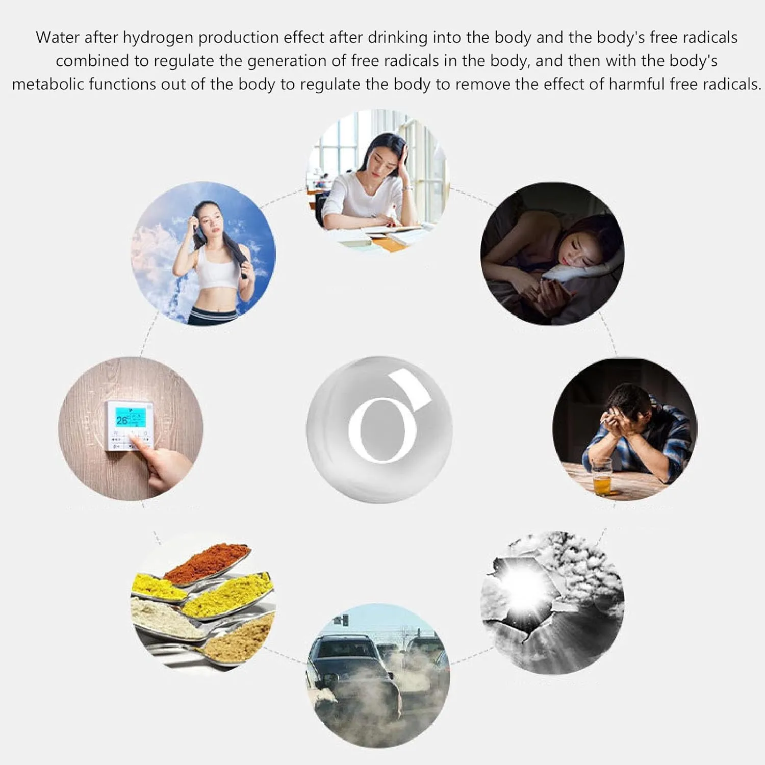 Yosoo Portable Hydrogen Water Generator, Hydrogen Rich Water Cup with 1500ppb Concentration, USB Rechargeable for Office Travel Exercise, for Family and Friends (Black)