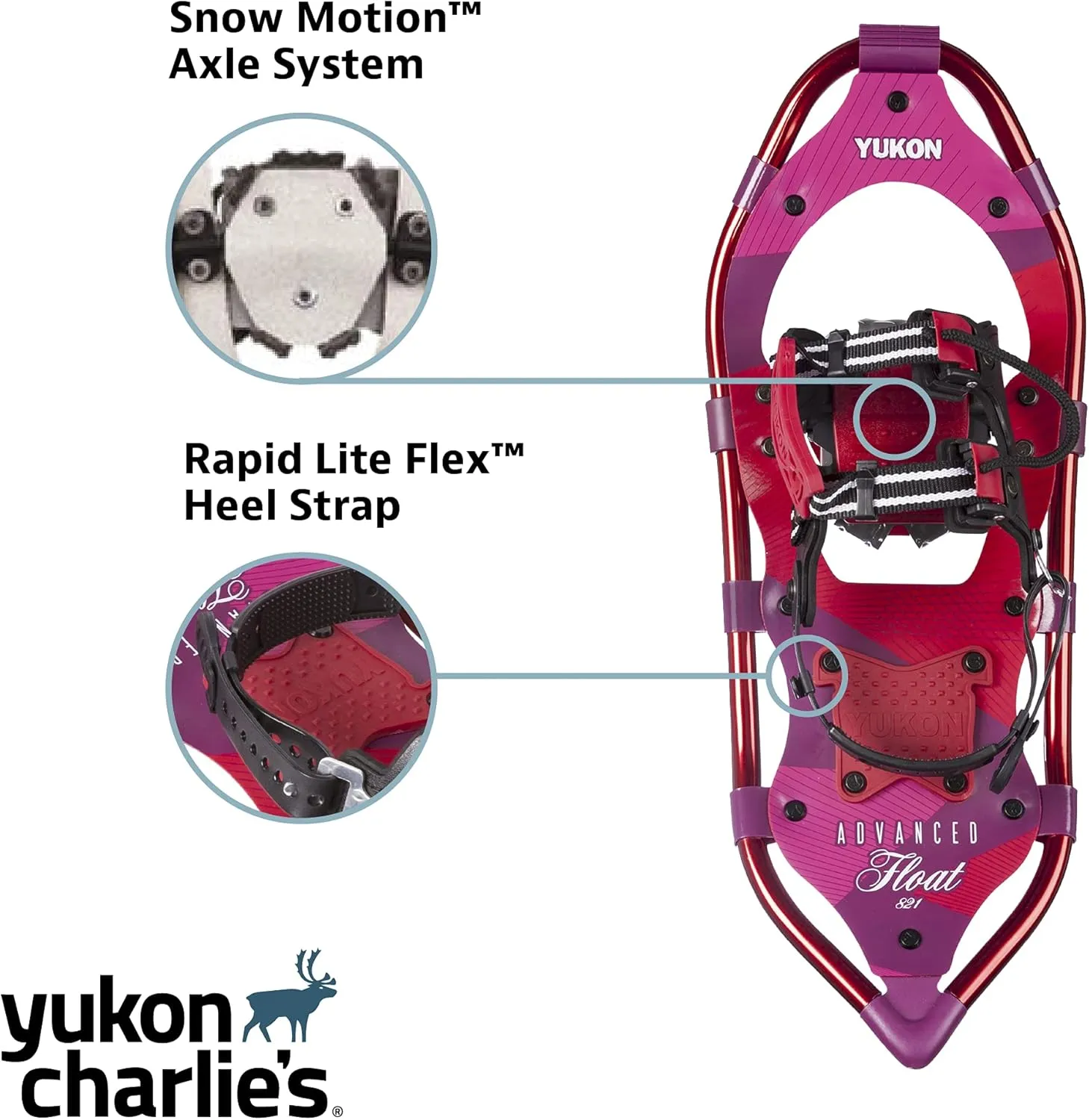 Yukon Charlie's Advanced Float Women's Snowshoe, Various Sizes