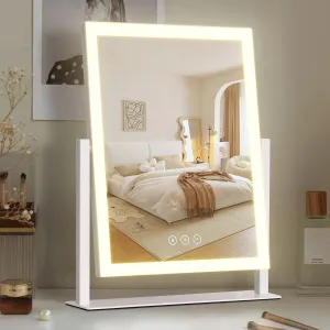 Yumelivi Vanity Mirror Three Color Lighting Modes,Smart Touch Control,Lighted Makeup Mirorr for Vanity Bedroom, Dressing Room