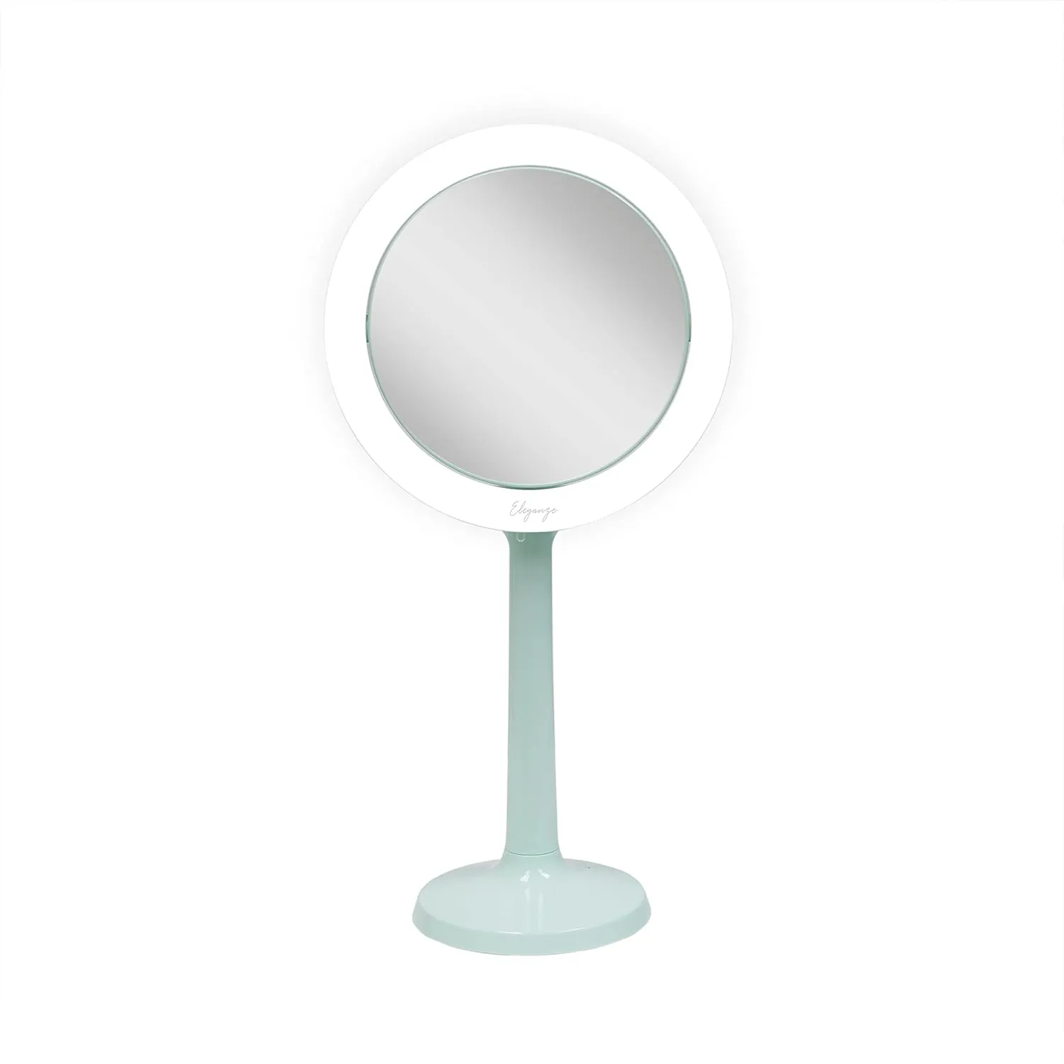 Zadro 7" Lighted Makeup Mirror with Magnification 8X/1X Suction Cup Wall Mounted Makeup Mirror 3-Color LED Travel Mirror