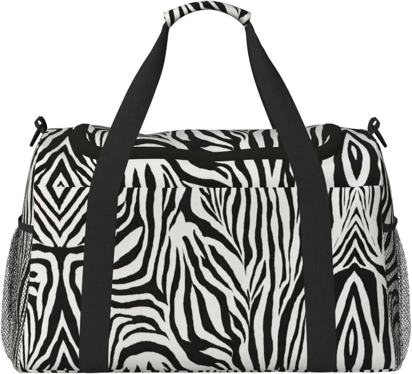 Zebra Print print Weekender Overnight Carry On Bag Gym Luggage Bag Duffel Bag for Travel Women