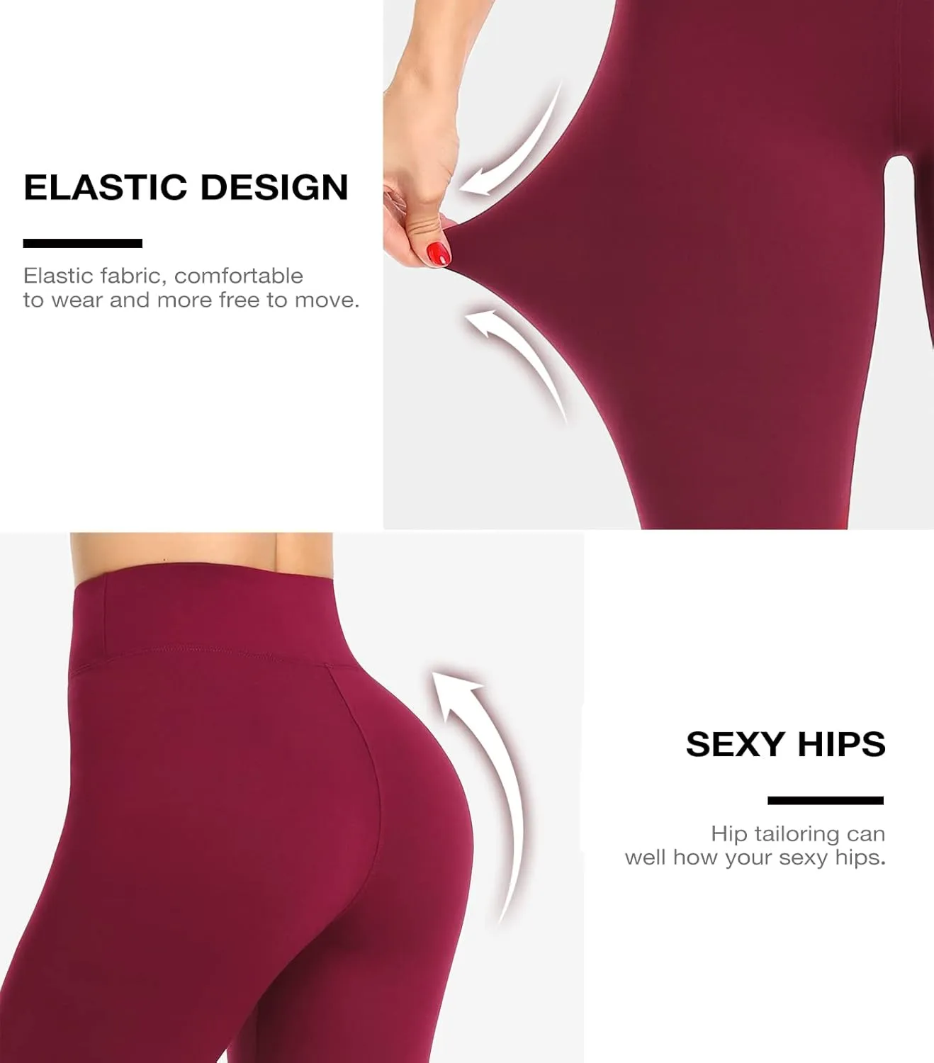 ZENEX High Waisted Leggings for Women Ultra Soft Workout Yoga Pants Athletic Running Leggings