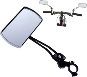 Zerodeko 1 Pair Bike Mirror Rear View Reflective Mirror for Mountain Bikes Fits Handlebars High Toughness Easy Installation