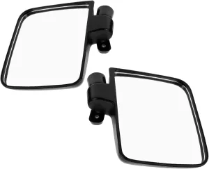 Zerodeko 1 Set High Definition Side Mirrors with Wide Angle Vision for Enhanced Safety Easy Installation Durable Shockproof Design for Golf Carts