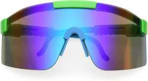 zeroUV - Futuristic Side Panel Cyberpunk Monoblock Shield Sunglasses D266
