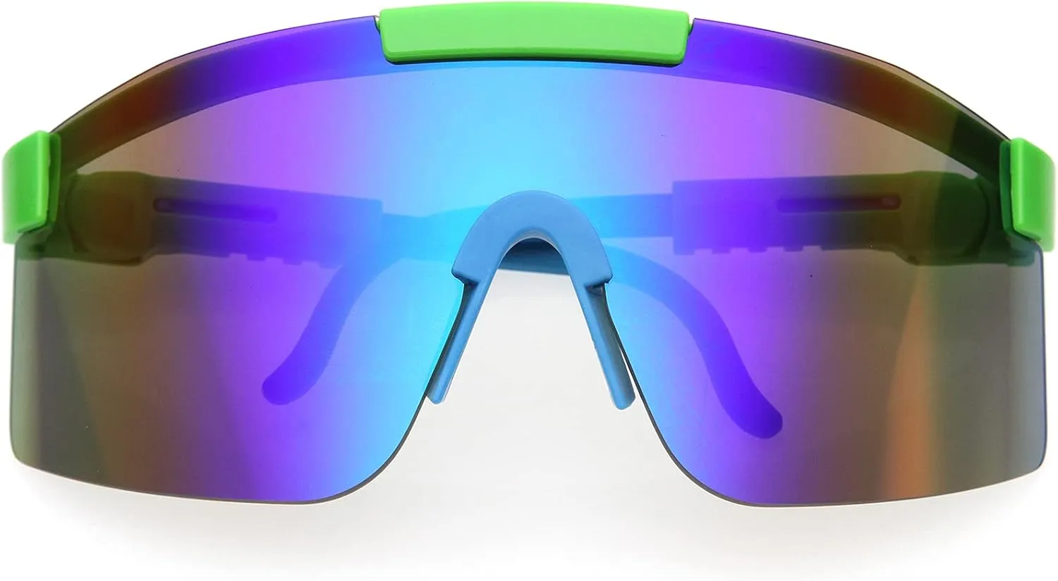 zeroUV - Futuristic Side Panel Cyberpunk Monoblock Shield Sunglasses D266
