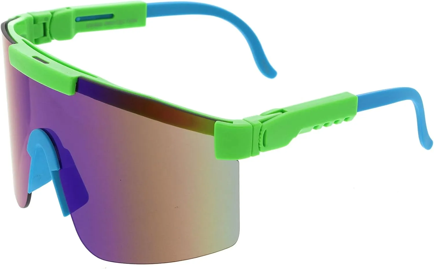 zeroUV - Futuristic Side Panel Cyberpunk Monoblock Shield Sunglasses D266