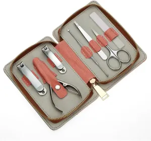 Zipper Pack 7 Piece Stainless Steel Nail Clipper Set Nail Clippers Manicure Tools Nail Art Set