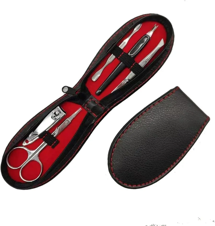 Zipper Small Bag Nail Clipper Set, Nail Clipper 5-Piece Set, Manicure Kit