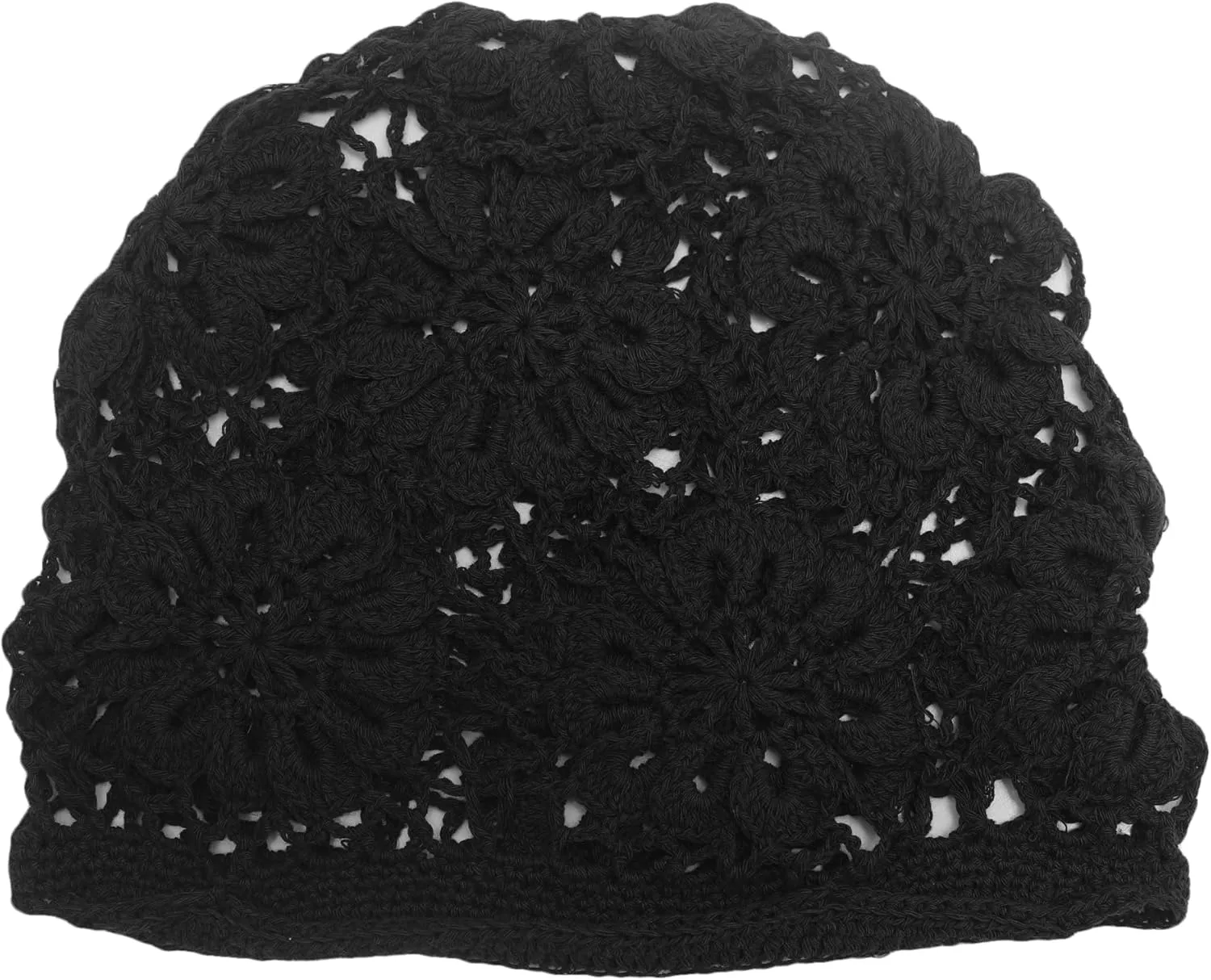 ZLYC Women Cotton Crochet Slouchy Beanie Hat Handmade Knit Summer Skull Cap