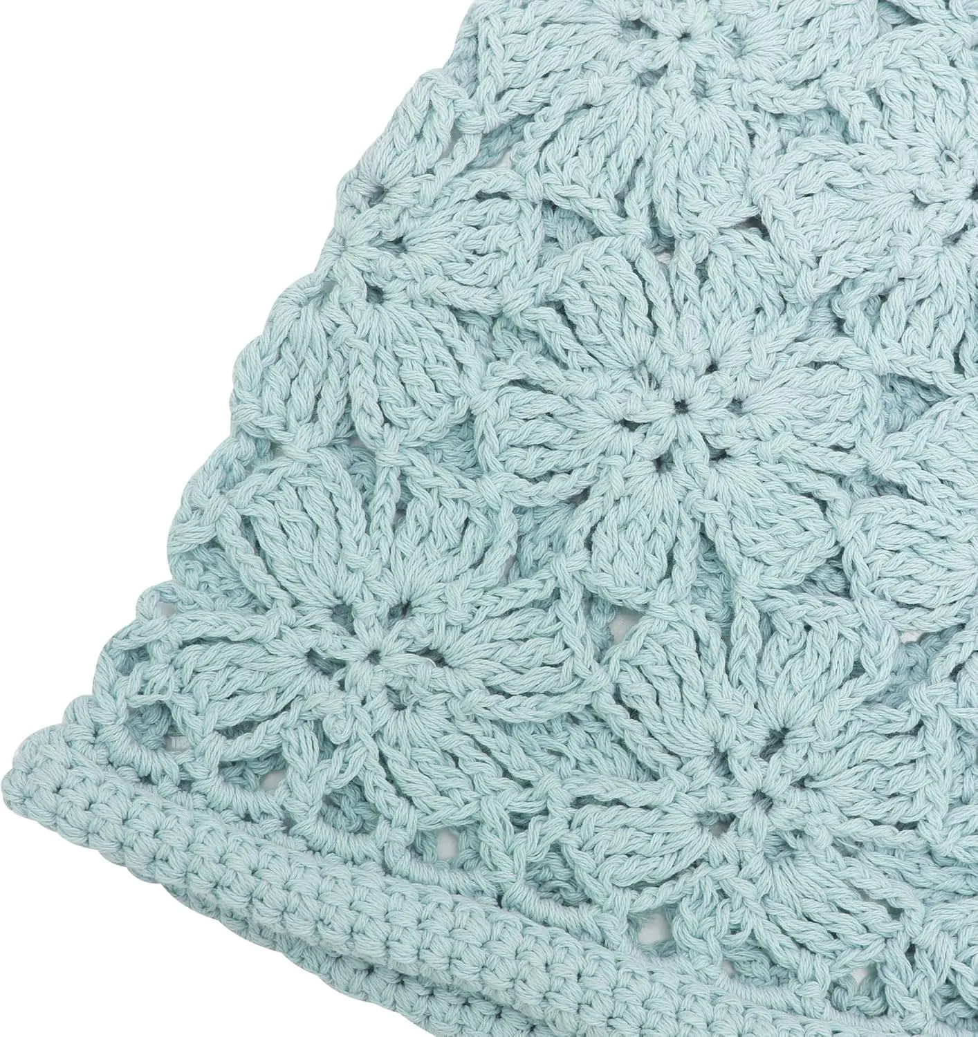 ZLYC Women Cotton Crochet Slouchy Beanie Hat Handmade Knit Summer Skull Cap