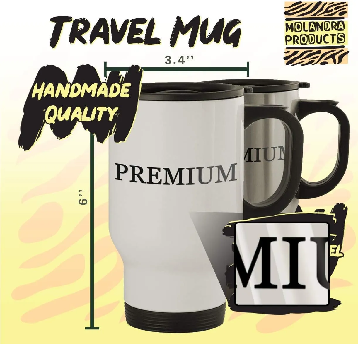 Zombie Repellent - 14oz Stainless Steel Travel Mug, White